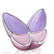 Enamel Butterfly Urn